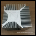 Round Aluminium Extrusion Heat Sink OEM Black Anodized Aluminum Extrusion Heatsink Supplier